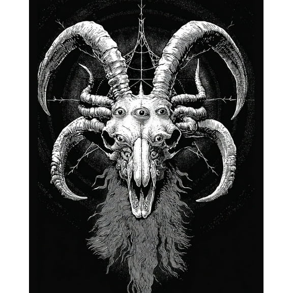 Paint by Numbers for Adults Kids Beginner Five-Eyed Goat God DIY Acrylic Painting by Numbers Kits with Brushes Acrylic Pigment Home Decoration Gifts 16 x 20 inch