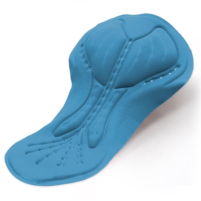 Coussin de Vélo 3D Rembourré Multicolore pour Femmes et Hommes - Bleu, 35x20,5 cm