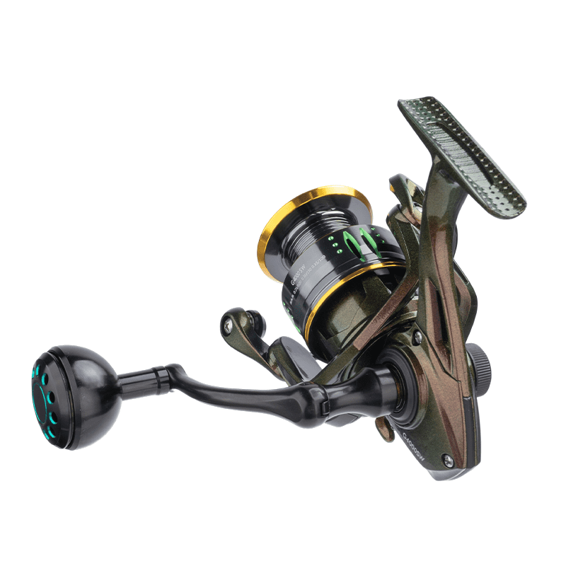DEUKIO Colorful Spinning Fishing Reel 5.0:1 Gear Ratio 33lb Drag Metal Knob Grip for Saltwater Freshwater Fishing Reels