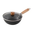 thumbnail image 3 of Sartén Wok antiadherente Cocina de Inducción General Cocina Wok Gas sin recubrimiento Cocinar en ebullición Sartén para freír Wok de fondo plano, 3 of 8