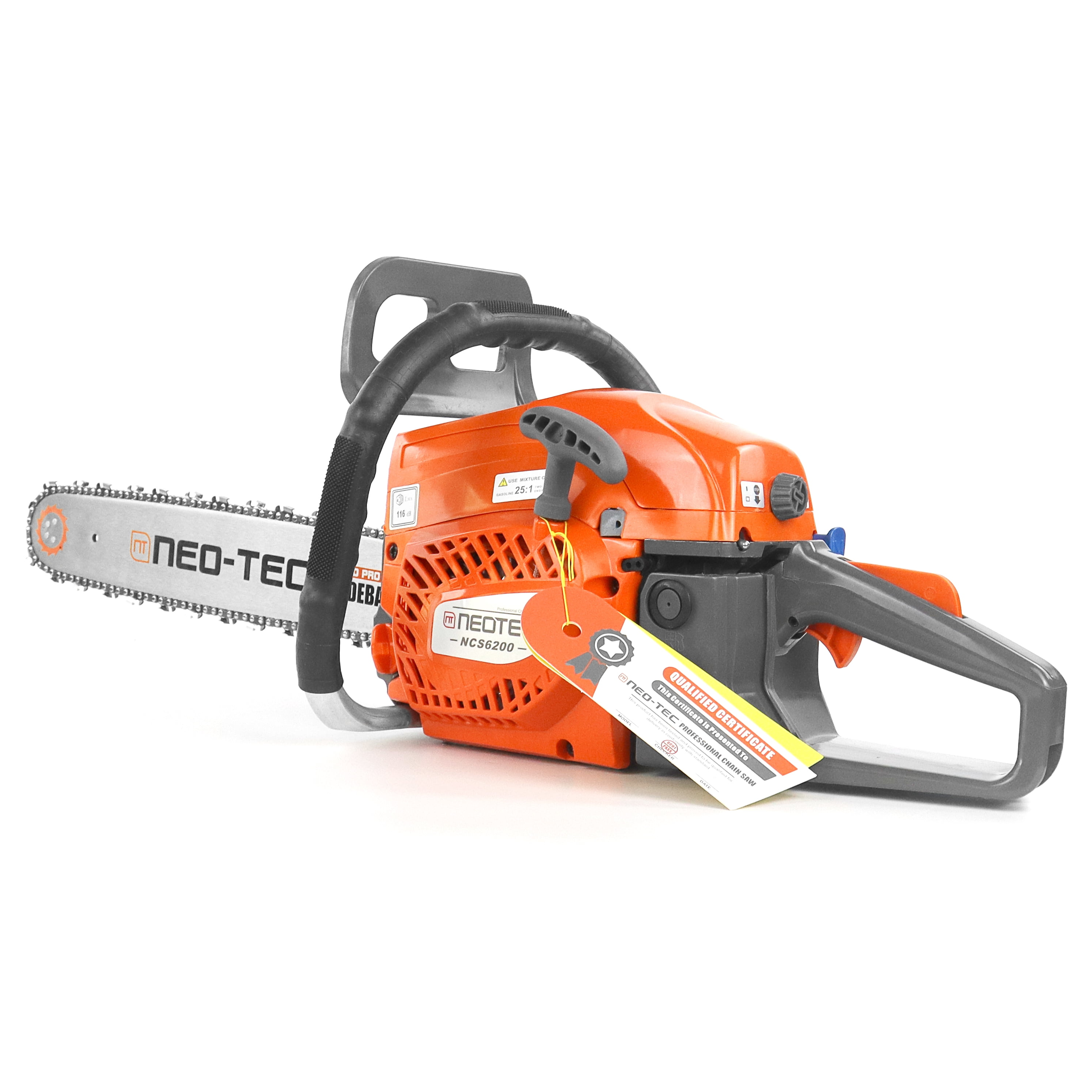 20inch 62CC Gas Powered Chainsaw, 3.5 HP 2 Stroke Engine Gas Power Chainsaws with Non-Slip Handle, Gas Chainsaws with Dual Fuel Tanks, For Wood Cutting, Tree Trimming, and Land Clearing
