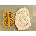 thumbnail image 2 of Number Eight in Comic Font Cookie Cutter- Fast Shipping - Sharp Edges - Exceptional Quality, 2 of 3