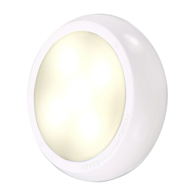 Amdohai 5LEDs Under Cabinet Lights 3 * AAA Cell Operated & USB Charging Dimmable Brightness Adjustable Atmospheres Night Light for Kitchen Closet Counter Wall