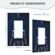 thumbnail image 5 of Panel de interruptores de pared con marco romano de cuero simple Colts Switching Lights, interruptor de luz simple, doble o con tirador, 5 of 8