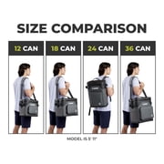 CORE 24 Can Climakeep Magnetic Soft Cooler, Leakproof Cooler, Waterproof Zipper, Charcoal