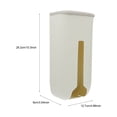 thumbnail image 2 of Raindrops 2pcs Plastic Garbage Bag Holders Wallmounted Garbage Bag Racks Waste Bag Shelves, 2 of 8