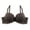 Dark Gray, variant on LLYwey Workout Bras for Women Women's Breathable Thick Cup Lace Bra Soft Underwire Push up Underwear Women's Plus Size Nylon Lightly Lined Bra Style LW-311 Dark Blue XL