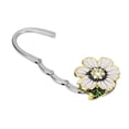 thumbnail image 3 of Gancho Seis pétalos de flores Plegable Bolsa Gancho Monedero Percha Titular Ganchos de mesa (Blanco) Likrtyny  Libre de BPA, 3 of 7
