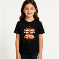 thumbnail image 2 of Girls Graphic Tees Get In Trouble Papas Fault Kids T Shirt Funny 100% Cotton Short Sleeve Soft Tops 4-13Y, 2 of 5