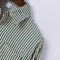 thumbnail image 4 of Wancir Mens Striped Shirts 2025 Summer Holiday Beach Shirts Casual Loose Fit Long Sleeve Button Down Shirts with Pocket, 4 of 8