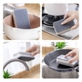 thumbnail image 4 of 5 Pcs 11*7*3cm Cleaning Sponges, Gray White Double-Sided Sponge Cleaning Brush Wipe Household Scouring Pad Cleaning Sponge Reusable Towel Dish Dishwashing, Cleaning Sponge, Kitchen Dish Sponge, 4 of 12