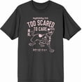 thumbnail image 4 of Scooby-Doo Too Scared To Care Men's Charcoal Crew Neck Short Sleeve Tee-3XL, 4 of 6