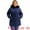 Navy Blue, variant on DARING DIVA Women's Plus Parka Jacket Fleece Lined Zipper Coat Army Green 1X