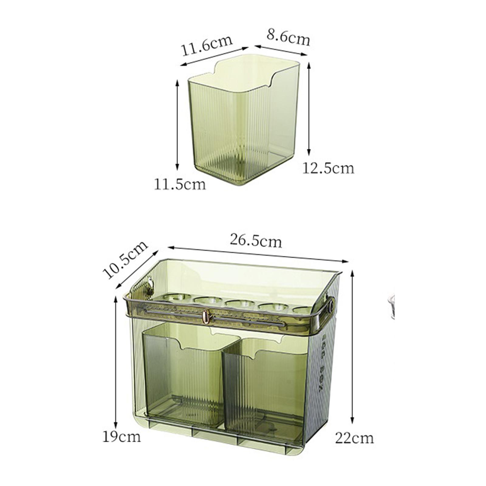 Egg Holder for Refrigerator Egg Container with Handle Also Spice Jars Rack Multifunctional Kitchen Egg Organizer for Countertop Cabinet green