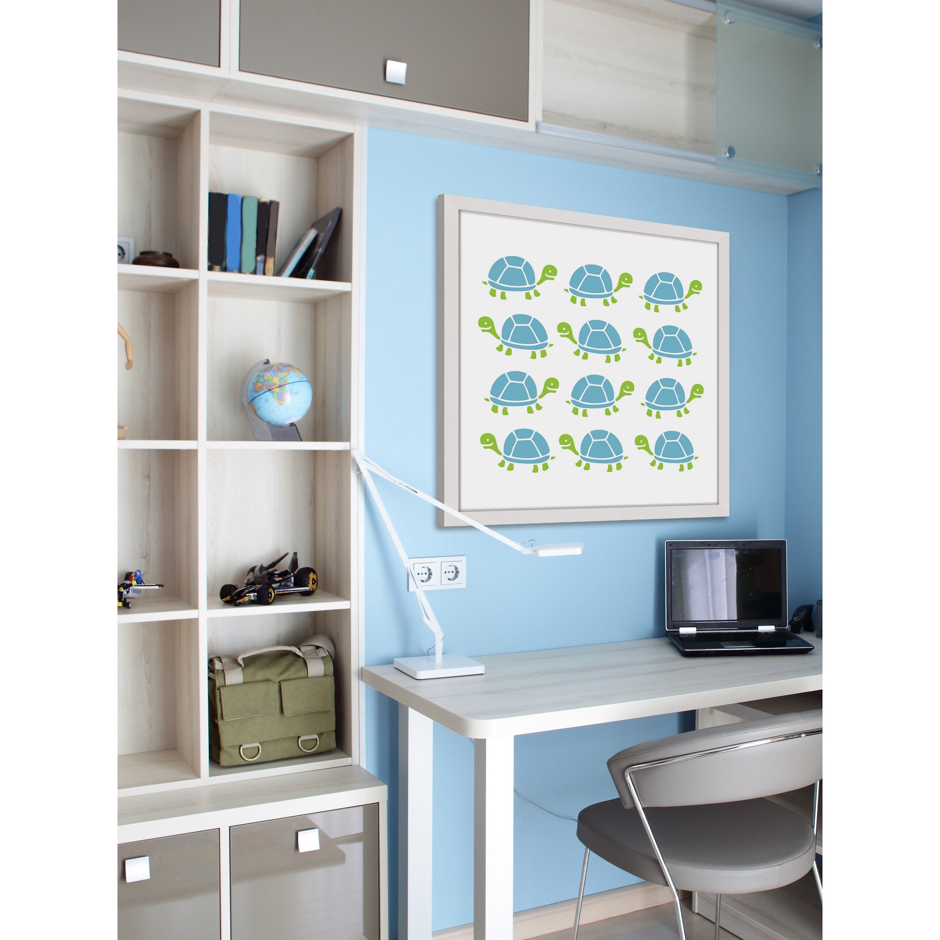 Marmont Hill "Turtle Stamp" by Shayna Pitch Framed Painting Print