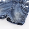 thumbnail image 6 of KIDSCOOL SPACE Baby Girl Ripped Denim Shortall Overalls Workwear Female, 6-12 Months, 6 of 8