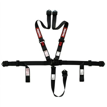 Racequip 809009RQP 5  Point Harness Latch and Link 16.1 SFI Pull Up Adjust Black