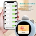thumbnail image 4 of Kids Educational Smart Alarm Clock with Voice Control & Knob Operation - 2.8-inch HD Screen, 1500mAh Battery, Weekly Timetable Reminder, Real-Time Weather Forecast, Parent Assistant Function - Dreamy, 4 of 6