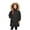 Z2-Black, variant on newwalpole Girls' Puffer Coat with Hood,Kid's Waterproof Winter Jacket Snow Outwear Parka Fleece Insulated Black for Size 11-12 Years
