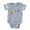 Heather Gray, variant on - Seahorses Rw_Tr - Cute Infant Baby Football Bodysuit