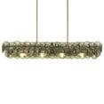 thumbnail image 2 of 21826GNWBR Maxim Lighting Loren - 5 Light Linear Chandelier-8 Inches Tall and 15 Inches Wide-Weathered Brass Finish-Green Vintage Glass Color, 2 of 5