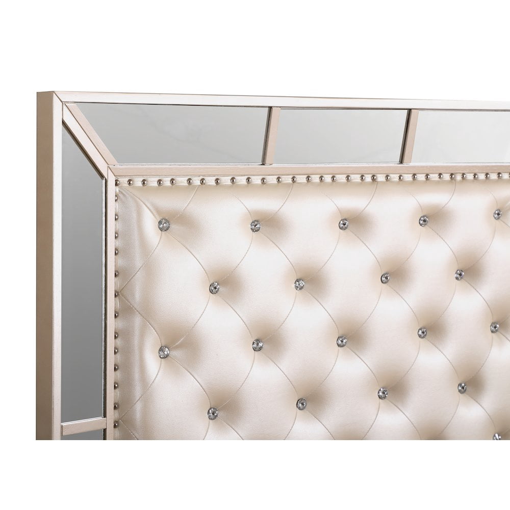 Glory Furniture Hollywood Hills Twin Bed in Pearl Color