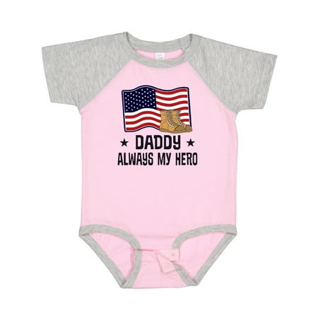 

Inktastic Military Daddy Always My Hero Gift Baby Boy or Baby Girl Bodysuit