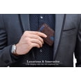 thumbnail image 3 of Serman Brands RFID Blocking Slim Wallet | Bifold Genuine Leather Thin Minimalist Front Pocket Wallets | Credit Card Holder | For Men with Money Clip | Chocolate, 3 of 7
