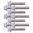 thumbnail image 3 of Screws Bolts,10Pcs Flanged Hex Head Head Bolts Hex Screws Accessory Finest Materials, 3 of 8