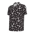 thumbnail image 3 of Daiia Anchors Pattern Men’s Polo Shirts,Solid Deck Shirt,Classic Fit, Breathable Cotton Polo for Casual and Sport Wear-, 3 of 9