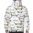 thumbnail image 7 of Sikiie Dachshund Dog Puppy Men's Hoodie, Essentials Hoodie, Sweatshirt, Pullover Hooded Sweatshirt for Men-XX-Large, 7 of 7