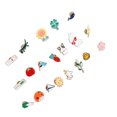 thumbnail image 3 of 20 Piezas Broche de dibujos animados Alfileres de Moda Lindo Innovador Decorativo Ticfox Broche, 3 of 14