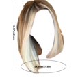 thumbnail image 3 of JINCBY Clearance,Exquisite European Style Women's Short Bob Wig - Luxuriously Voluminous Straight Synthetic Fiber With A Graceful Middle Part Perfect For Fashionable Sences,Gifts for women, 3 of 6