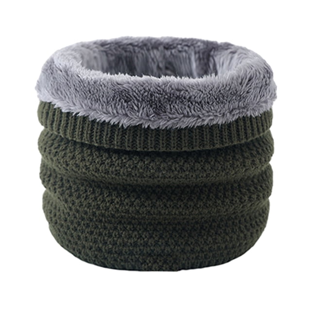 Acrylic Scarf Warm Fleece Neck Sleeve High Neck Thickened Wool Single Loop Sleeve