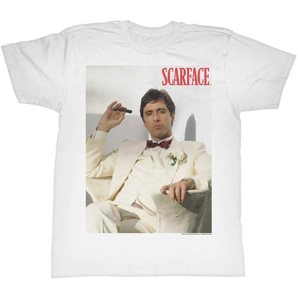 Scarface Chillin T-Shirt Blanc pour Adulte