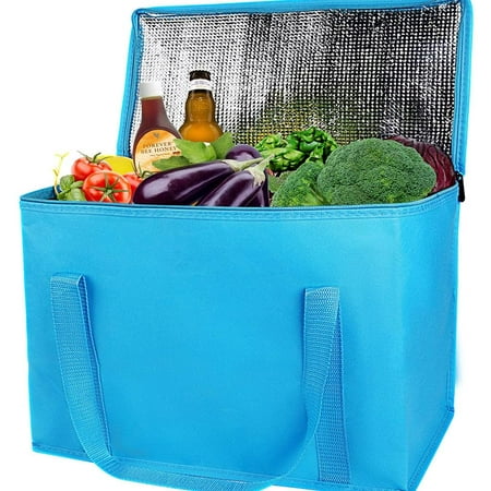 3-Pack XL-Large Insulated Grocery shopping bags, Reusable, Heavy Duty ...