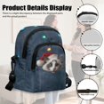 thumbnail image 5 of TSOVTHRID Cat Christmas Hat Denim Print Small Crossbody Bag for Women Cell Phone Purses Wallet Lightweight Travel Pouch Shoulder Bag with Adjustable Strap, 5 of 7
