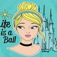 thumbnail image 3 of Disney Cinderella - Life Is A Ball - Toddler & Youth Girls Short Sleeve Graphic T-Shirt, 3 of 5