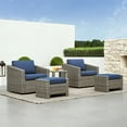 thumbnail image 5 of CHITA Outdoor Flat Wicker Side Table, Gray, 5 of 6