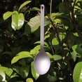 thumbnail image 3 of Utensilios de camping y senderismo, cuchara y tenedor de titanio, juego de vajilla para mochileros de viaje., 3 of 9