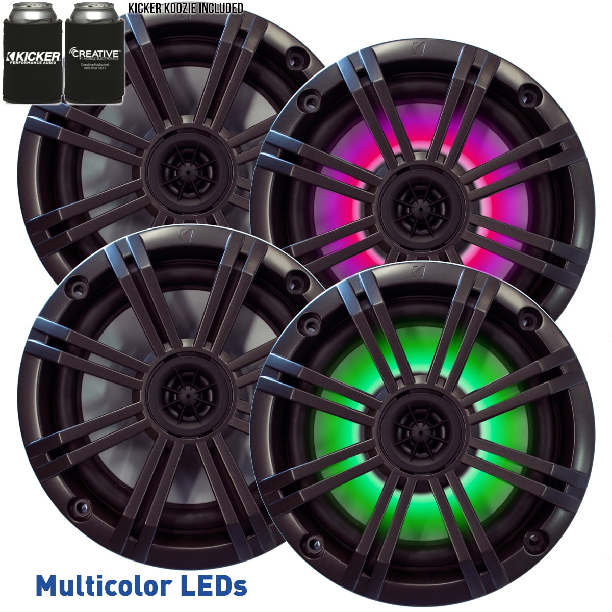 Kicker 6.5" Marine Speakers (QTY 4) 2 pair of OEM replacement speakers