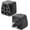 Black, variant on 2 Pack US Travel Plug Adapter, EU,UK,AU,in,CN,JP,Asia,Italy,Brazil to USA (Type B), 3 Prong Grounded USA Wall Plug Wall Outlet Power Charger Converter (Black)