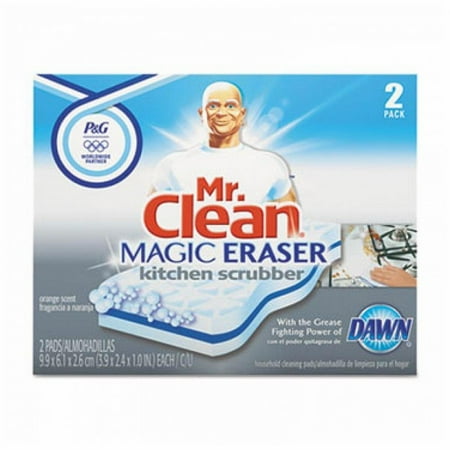 Mr. Clean Magic Erasers Kitchen Scrubbers with Dawn, Pack of 2
