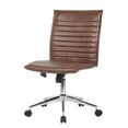 thumbnail image 5 of Boss Office Products Vinyl Armless Hospitality Task Chair with Casters, Brown, 5 of 10