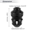 thumbnail image 4 of 15mm Motorcycle Slider Frame Aluminum Alloy Plastic Wheel Fairing Protection Crash Pad Protector Guard 46mm 74mm Black 2 Pcs, 4 of 7