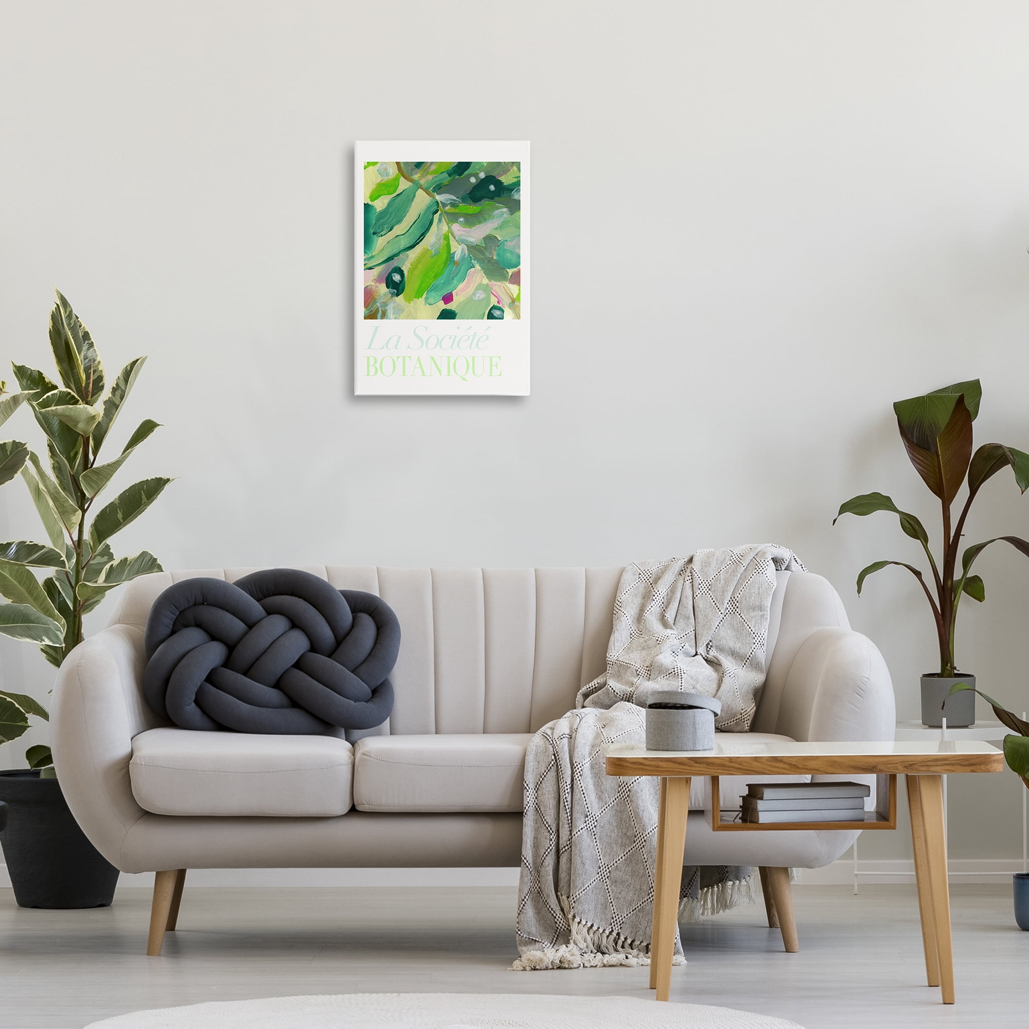 Stupell Industries Abstract French Botanicals Plants & Flowers Painting Wrapped Canvas Art Print Wall Art, 16 x 24
