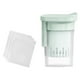 thumbnail image 5 of Colador de yogur con tapa, electrodoméstico de cocina, vaso doméstico, separador de suero con de malla fina para té, frutos secos, queso, leche Verde, 5 of 8