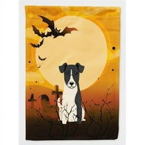 Caroline's Treasures BB4364CHF Halloween Smooth Fox Terrier Flag Canvas House Size , Large, multicolor