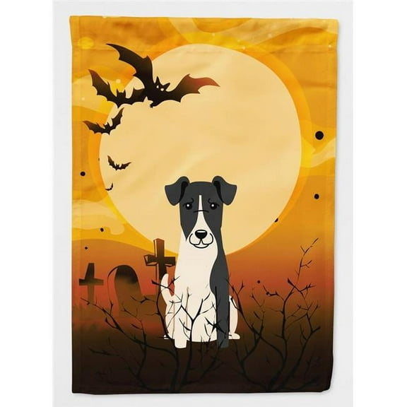 Caroline's Treasures BB4364GF Halloween Smooth Fox Terrier Flag Garden Size , Small, multicolor