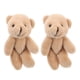 thumbnail image 1 of 2 mini osos de peluche para casa de muñecas, juguetes de peluche realistas, lindos llaveros de oso suave para niños, manualidades de cumpleaños, bodas, regalos de fiesta de Navidad, 1 of 8